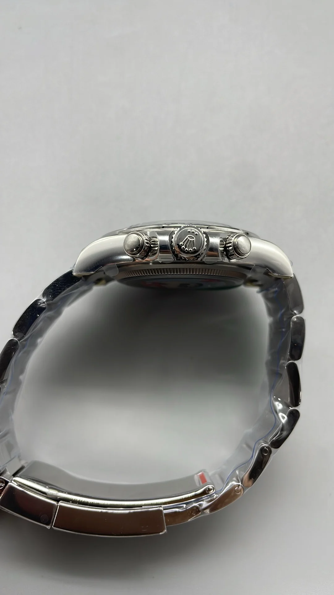 Rolex Daytona Black Dial — photographed off the sweep