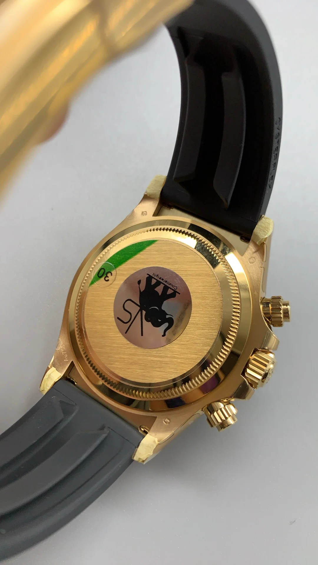 Rolex Daytona Black Dial — photographed off the sweep
