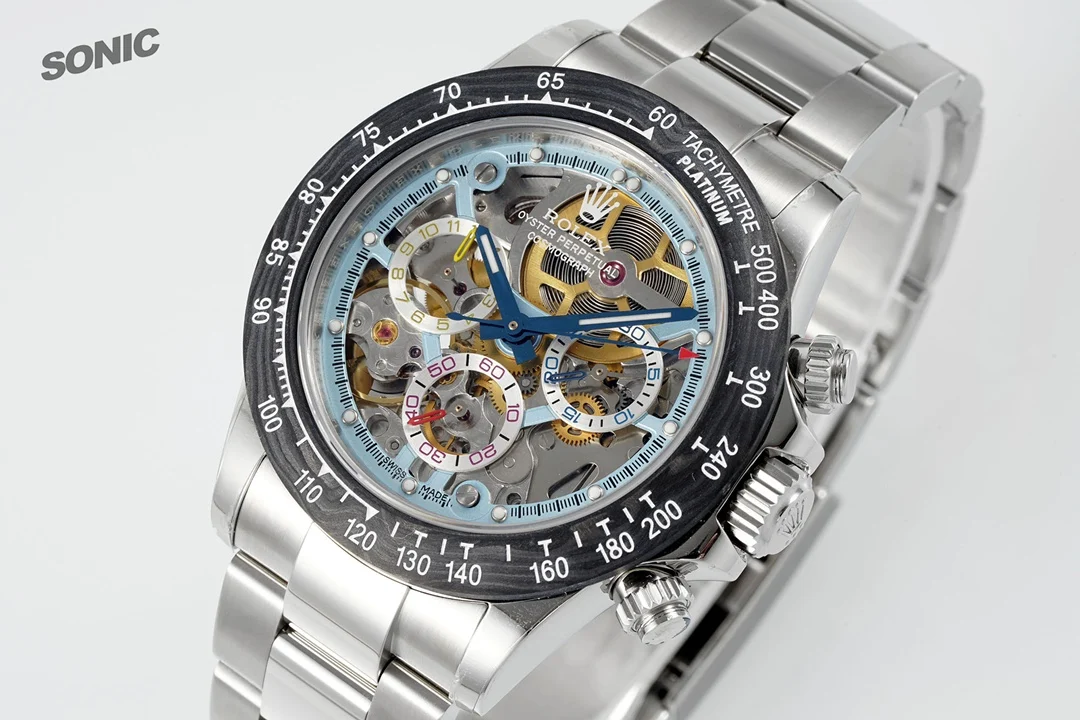 Rolex Daytona Black Dial — photographed off the sweep