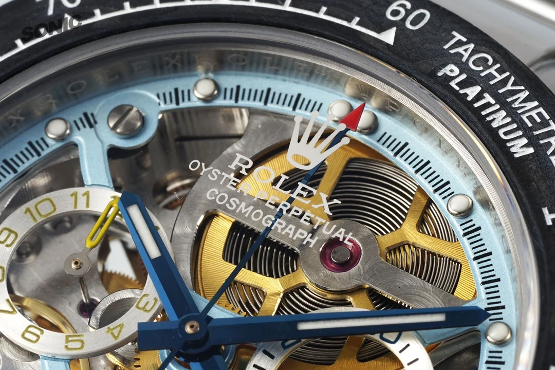 Rolex Daytona Black Dial — photographed off the sweep