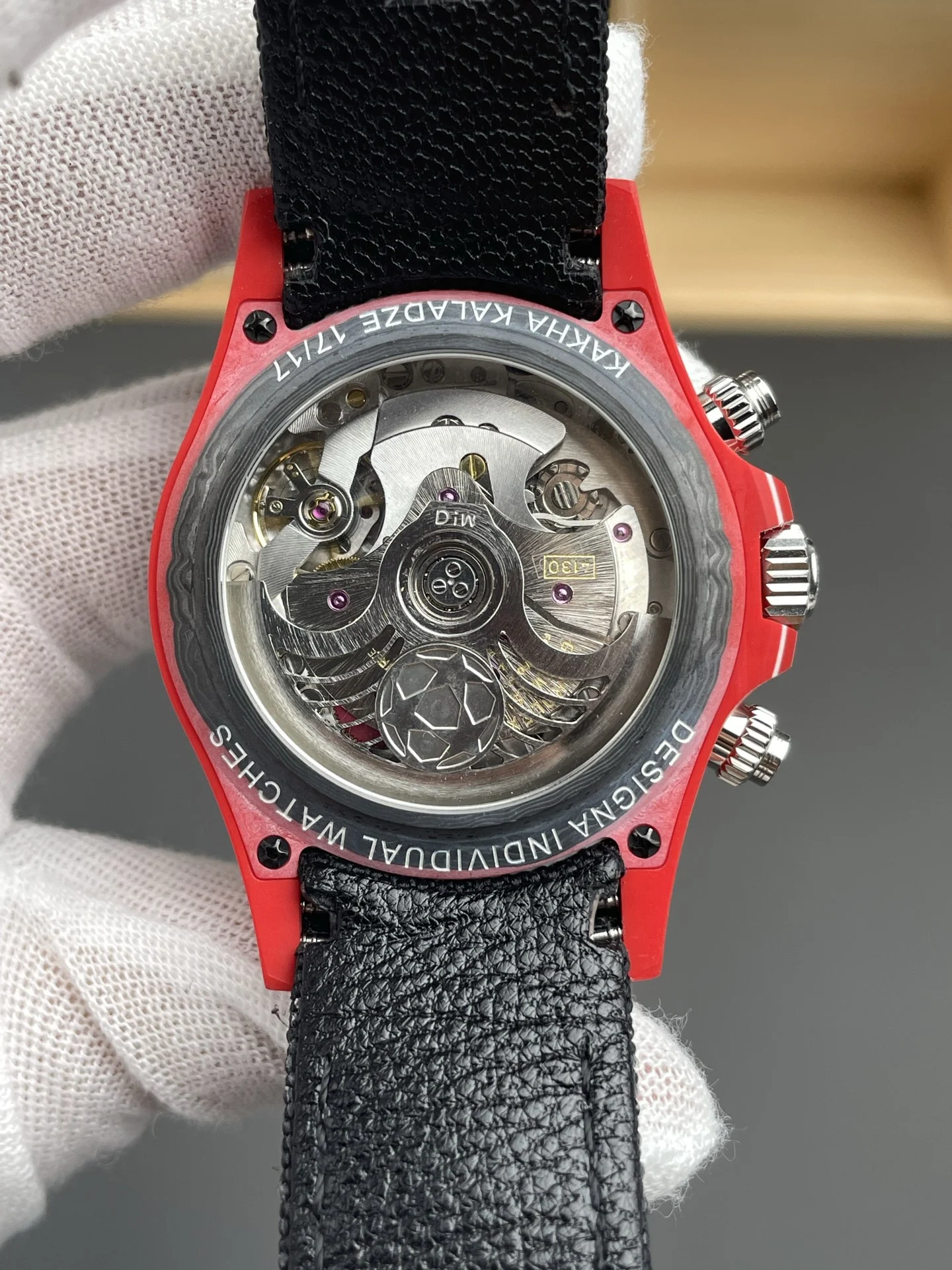 Rolex Daytona Carbon 40mm — photographed off the sweep