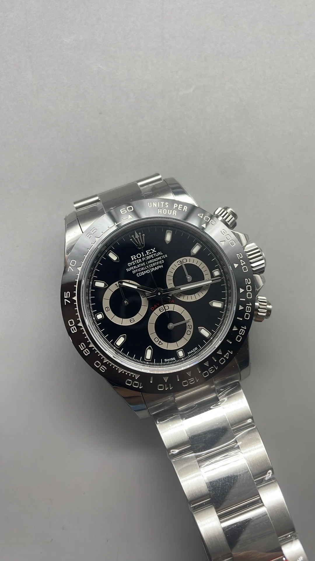 Rolex Daytona Ceramic 116500 — photographed off the sweep