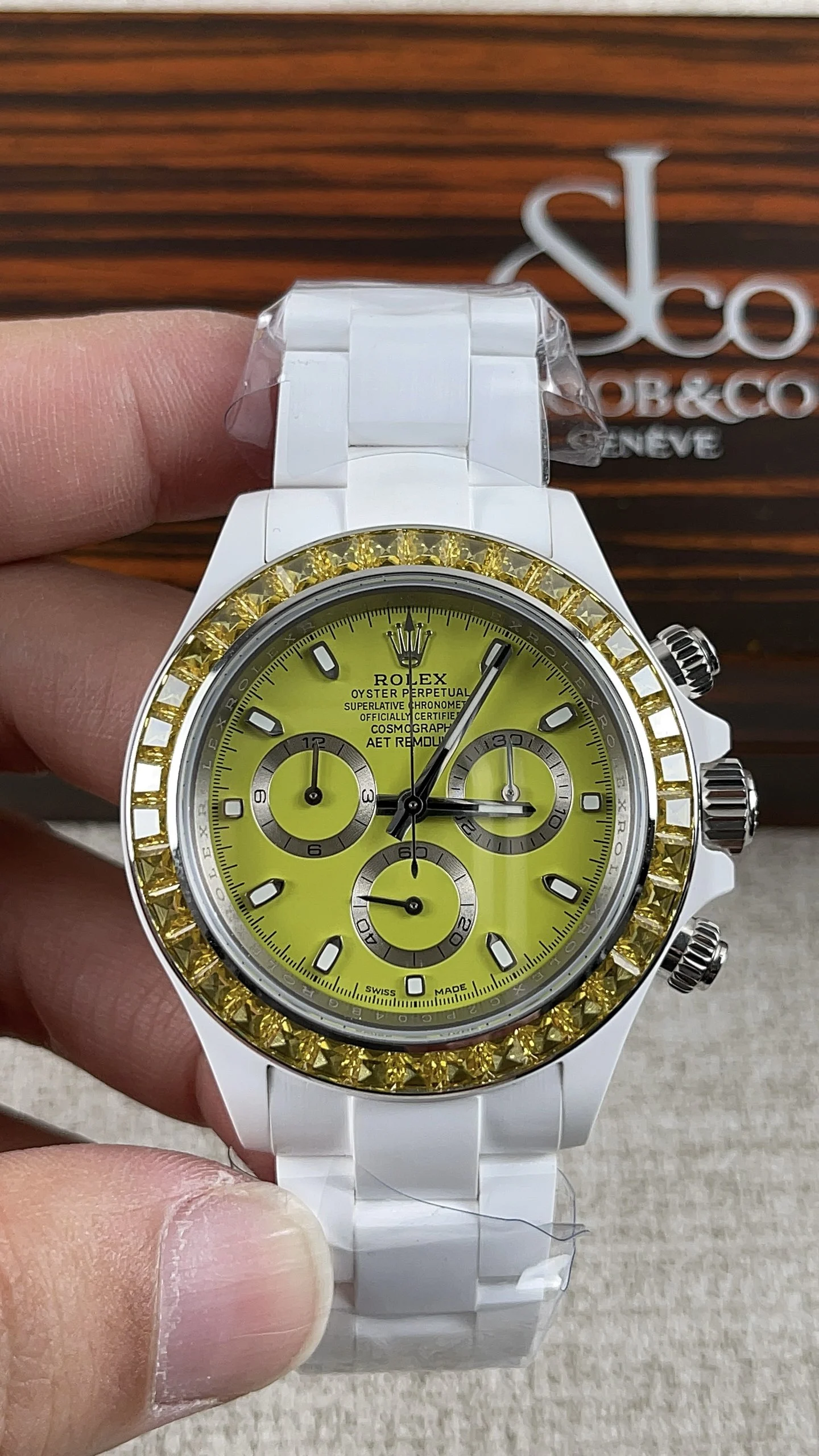 Rolex Daytona Ceramic — photographed off the sweep
