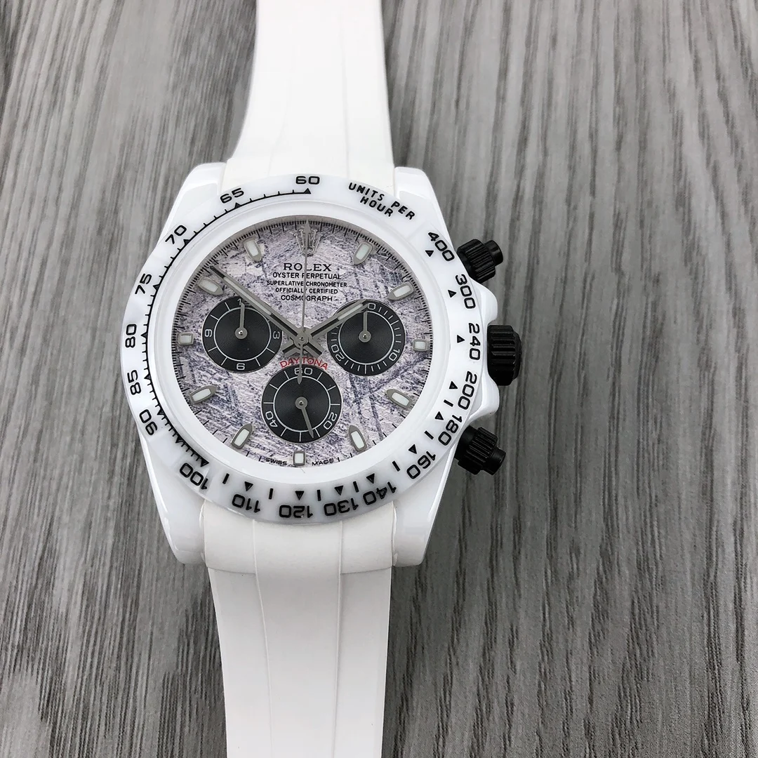 Rolex Daytona Ceramic Black Dial — photographed off the sweep