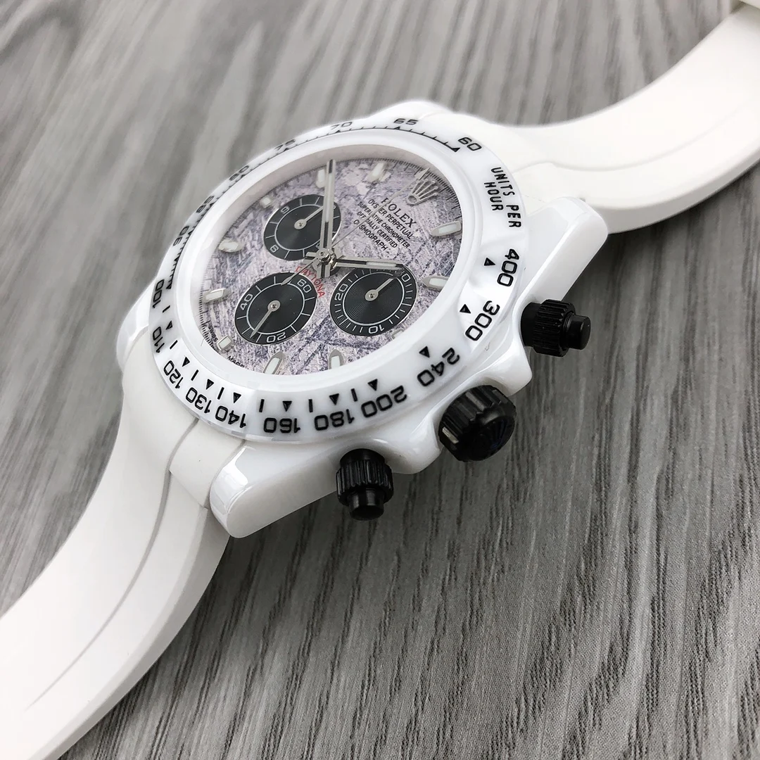 Rolex Daytona Ceramic Black Dial — photographed off the sweep