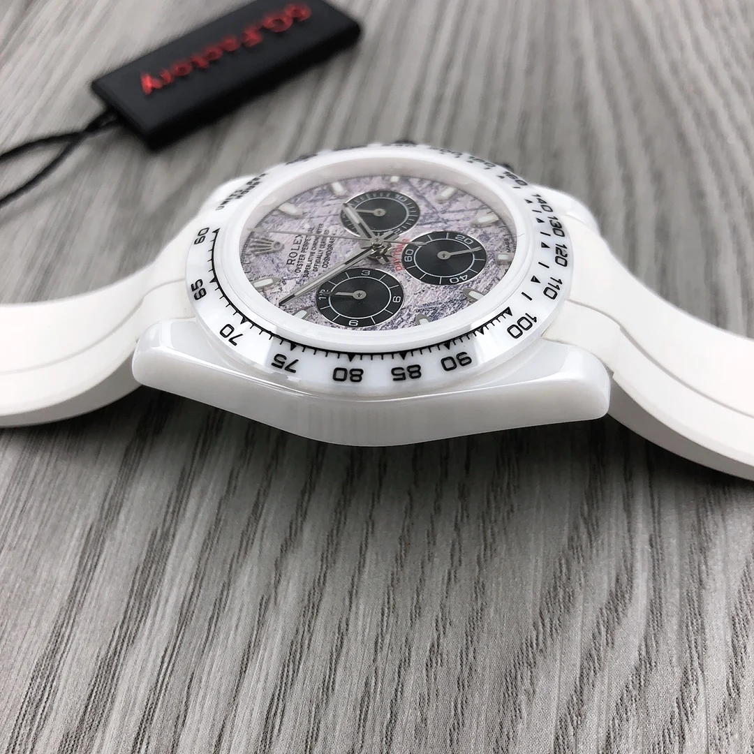 Rolex Daytona Ceramic Black Dial — photographed off the sweep