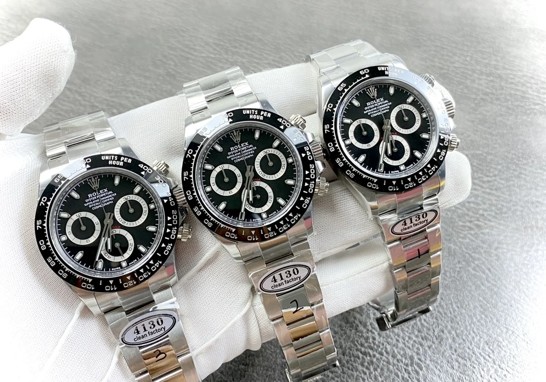 Rolex Daytona Ceramic Black Dial 40mm — photographed off the sweep