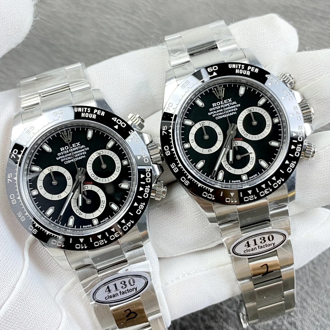 Rolex Daytona Ceramic Black Dial 40mm — photographed off the sweep