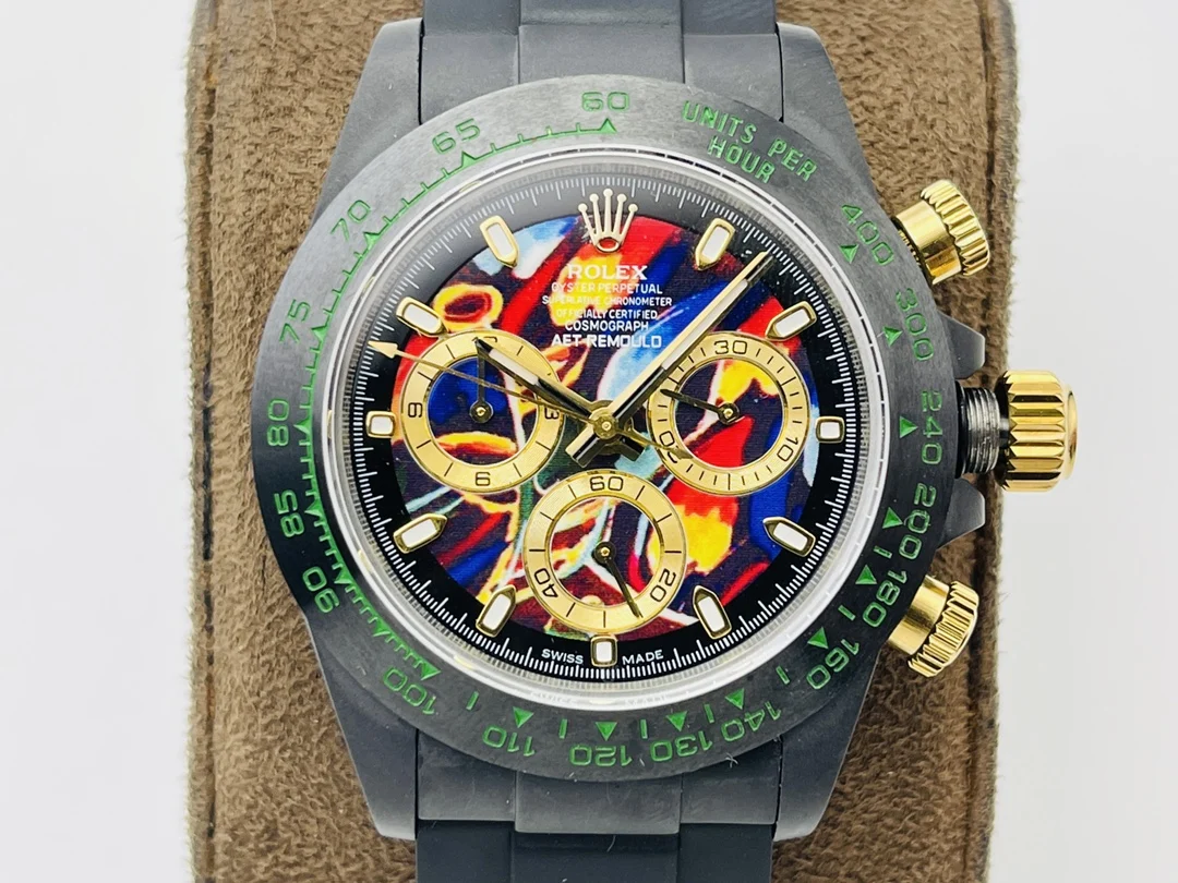 Rolex Daytona Ceramic Black Dial 40mm — photographed off the sweep
