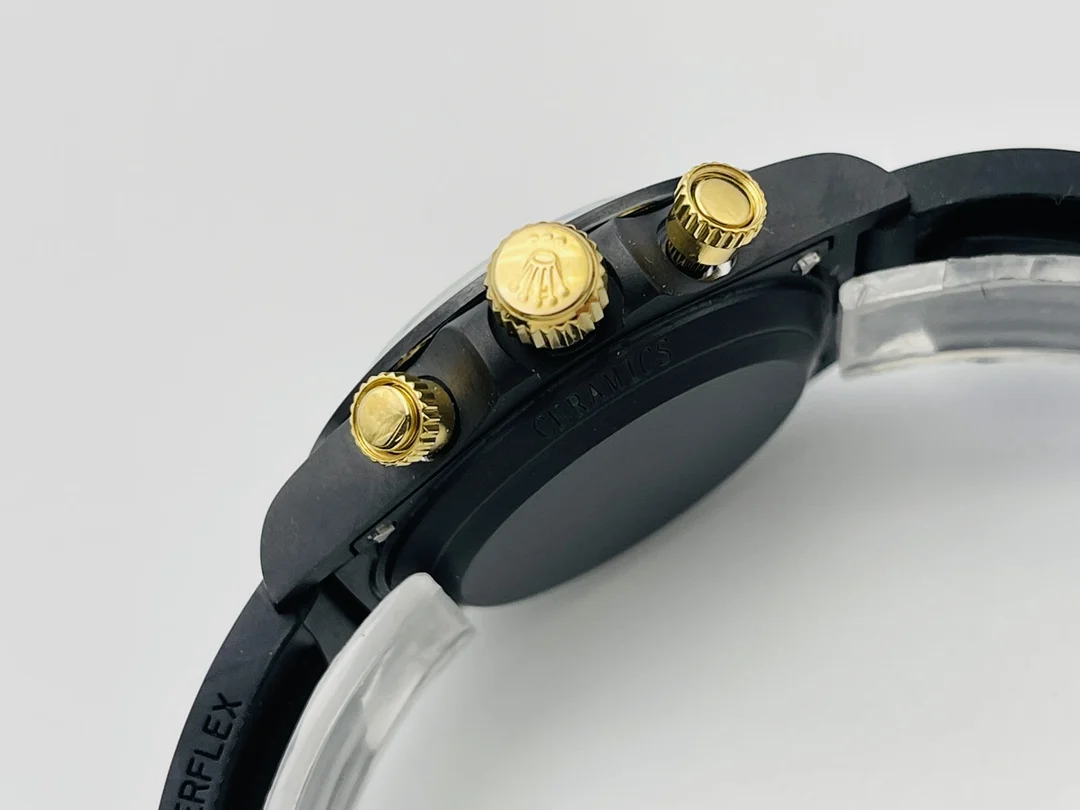 Rolex Daytona Ceramic Black Dial 40mm — photographed off the sweep