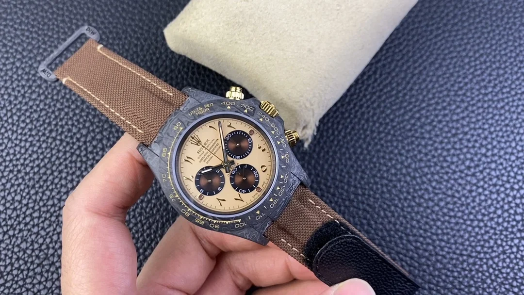 Rolex Daytona Champagne Carbon Black Dial