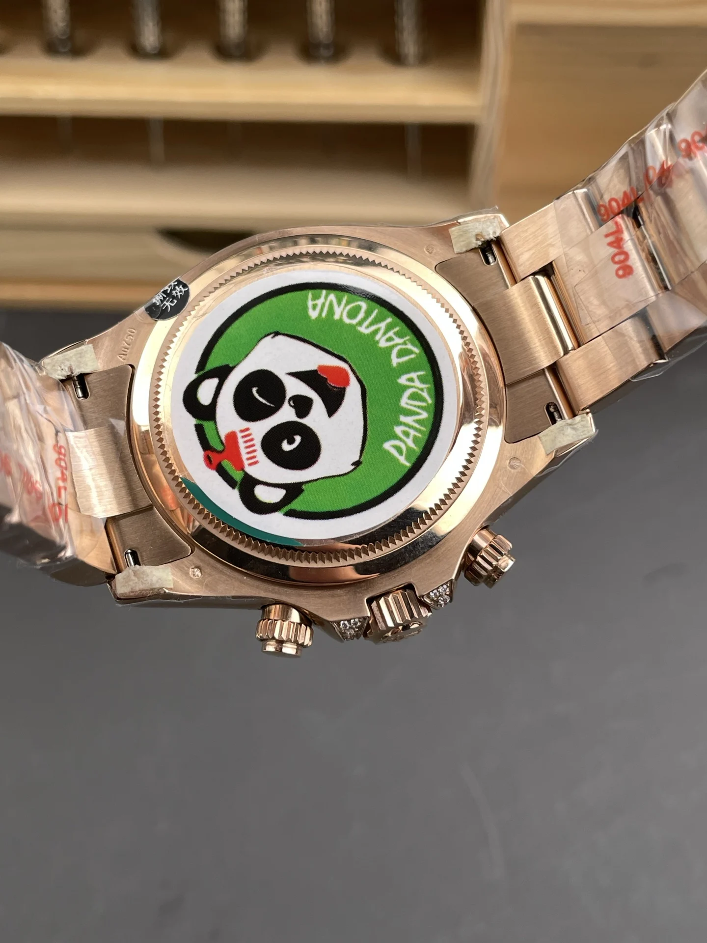 Rolex Daytona Diamond-Set 40mm — photographed off the sweep