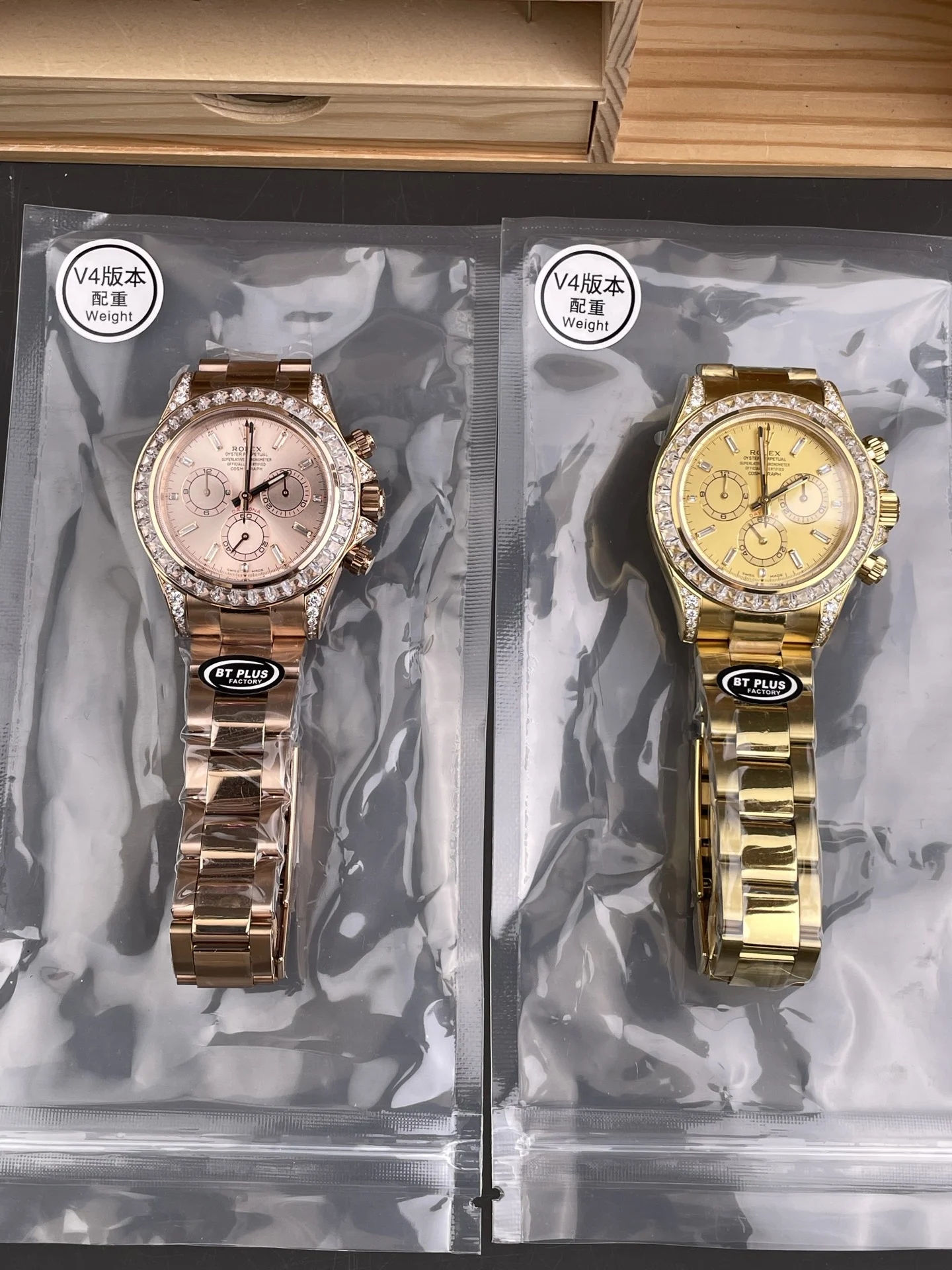 Rolex Daytona Diamond-Set 40mm — photographed off the sweep