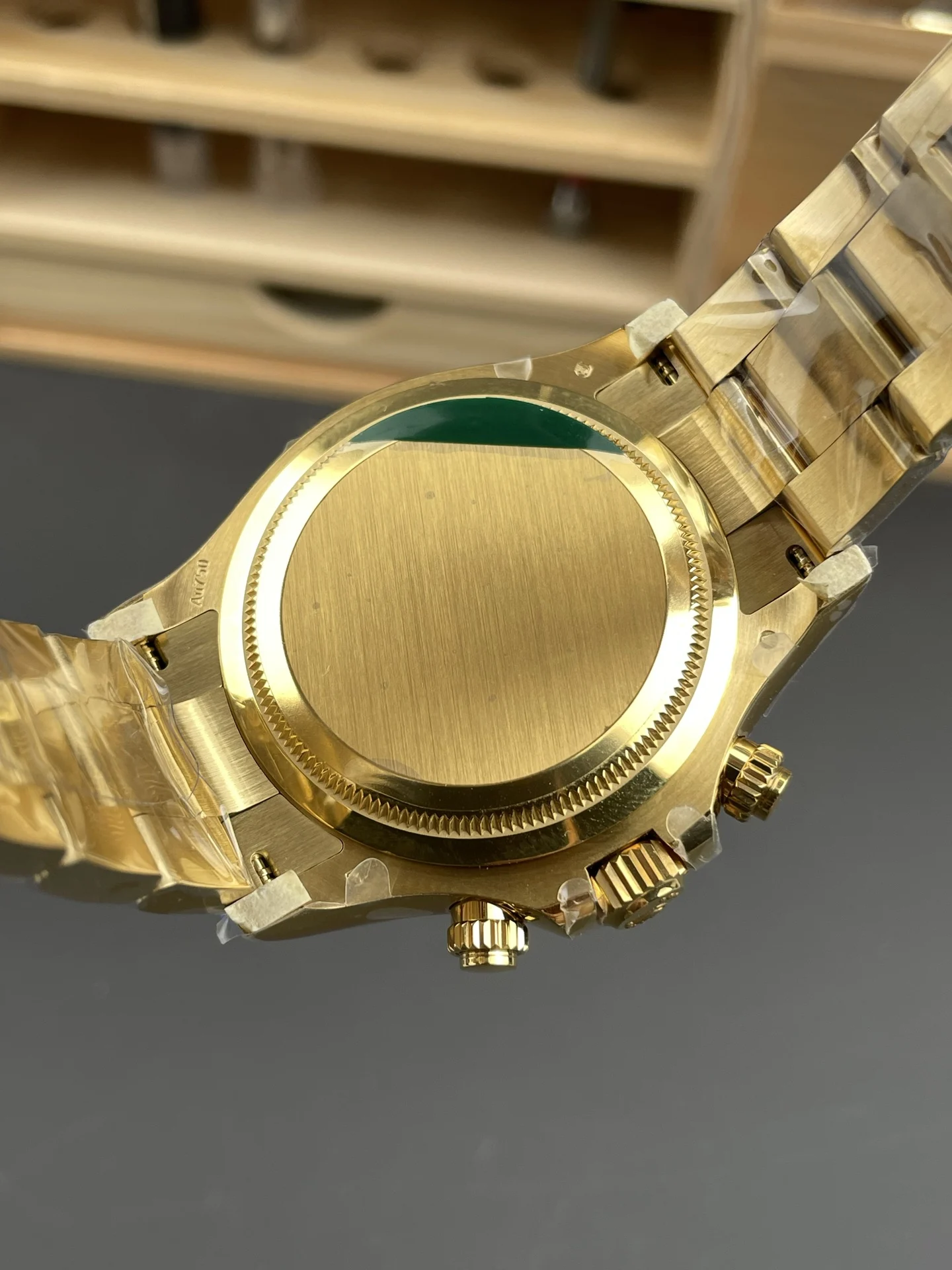 Rolex Daytona Green Dial 40mm — photographed off the sweep