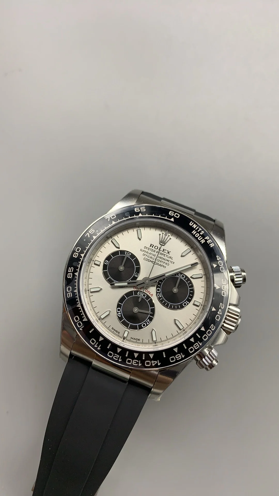 Rolex Daytona Grey Dial 126500 — photographed off the sweep