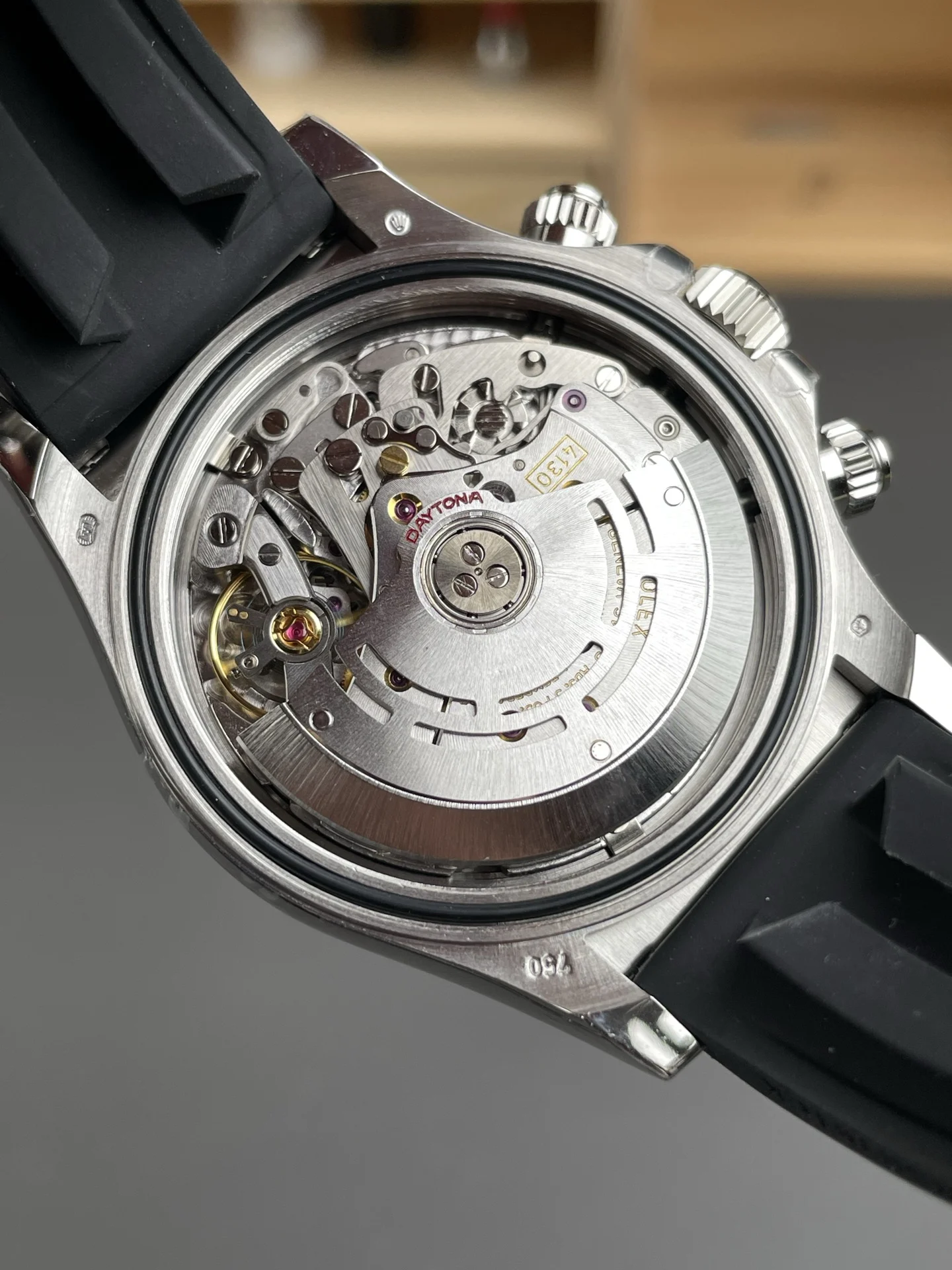 Rolex Daytona Grey Dial 40mm — photographed off the sweep