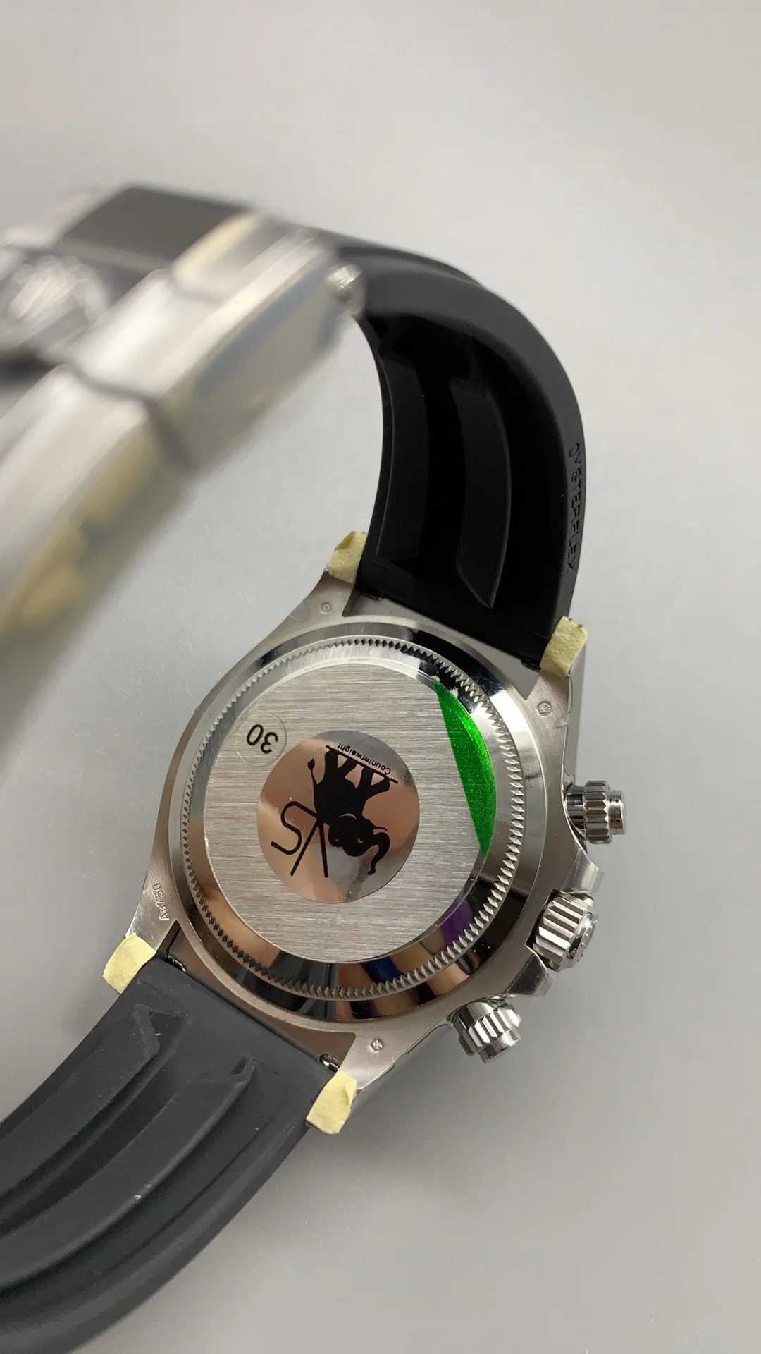 Rolex Daytona Grey Dial — photographed off the sweep