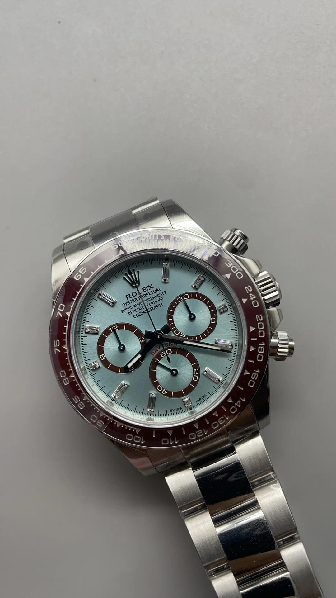 Rolex Daytona Ice Blue Blue Dial β photographed off the sweep