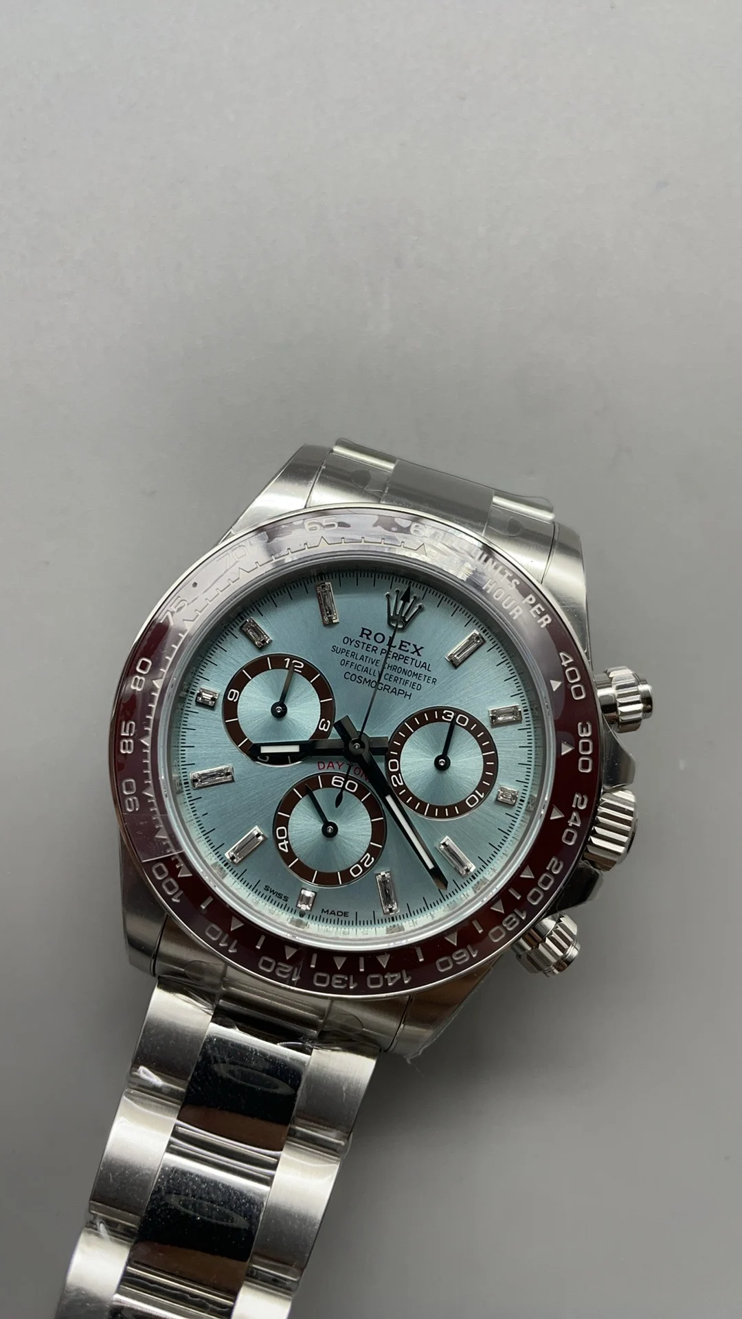 Rolex Daytona Ice Blue Blue Dial β photographed off the sweep