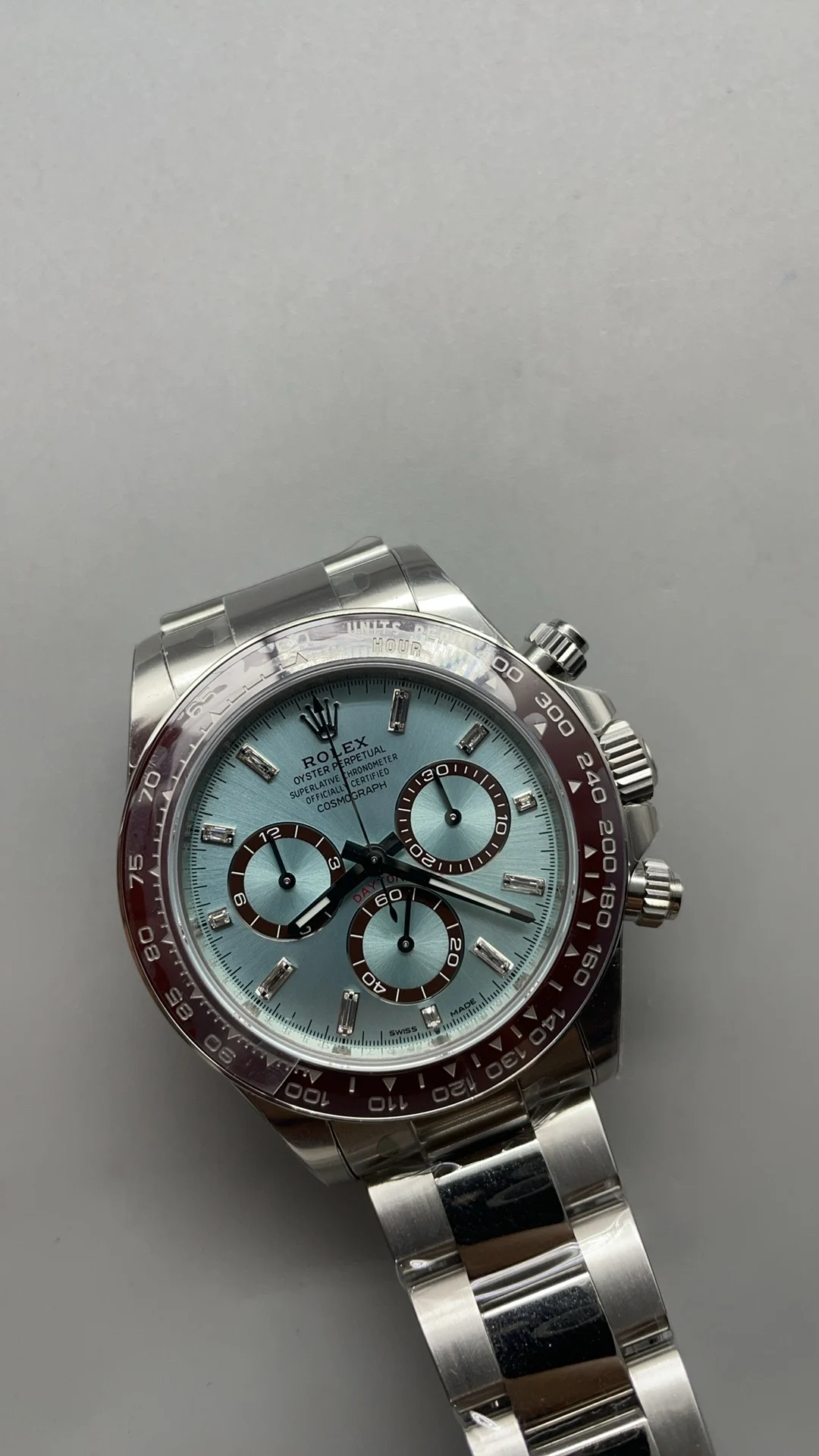 Rolex Daytona Ice Blue Blue Dial β photographed off the sweep