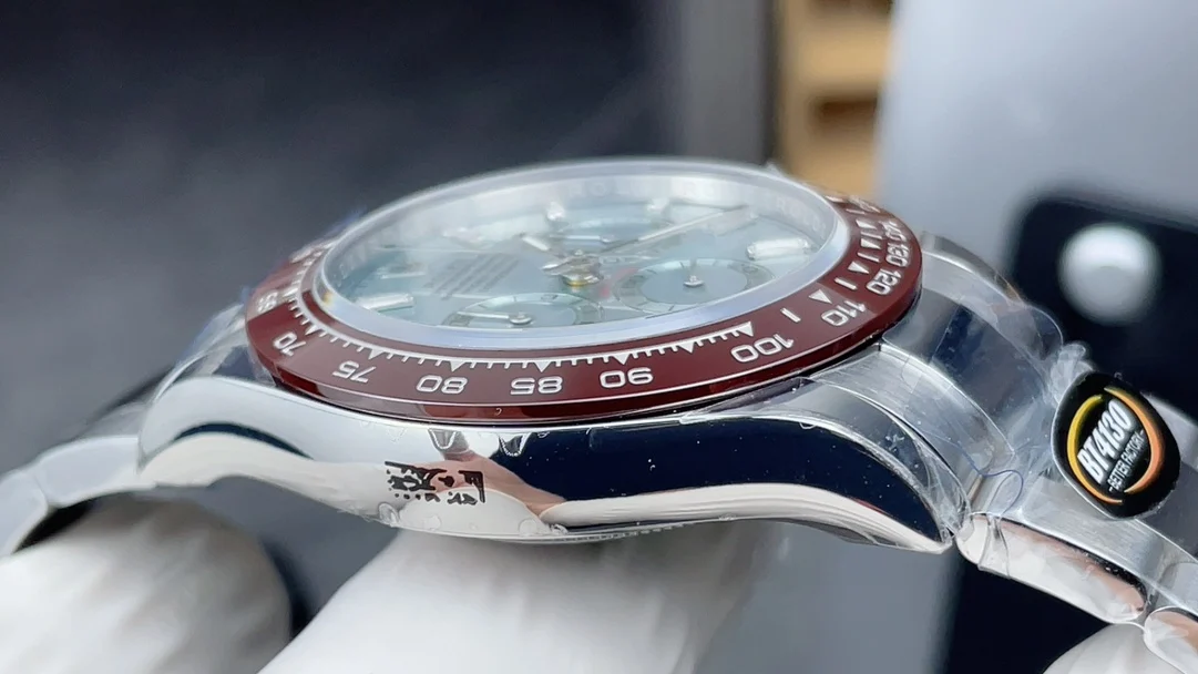 Rolex Daytona Ice Blue Blue Dial — photographed off the sweep