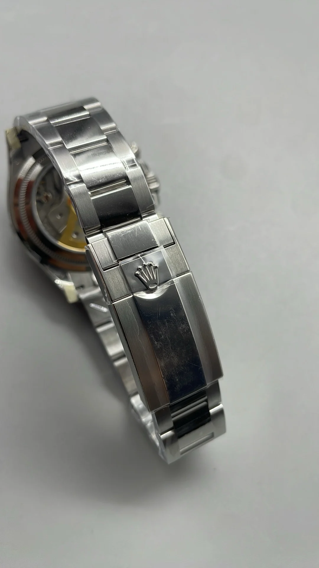Rolex Daytona Ice Blue Blue Dial Diamond-Set — photographed off the sweep