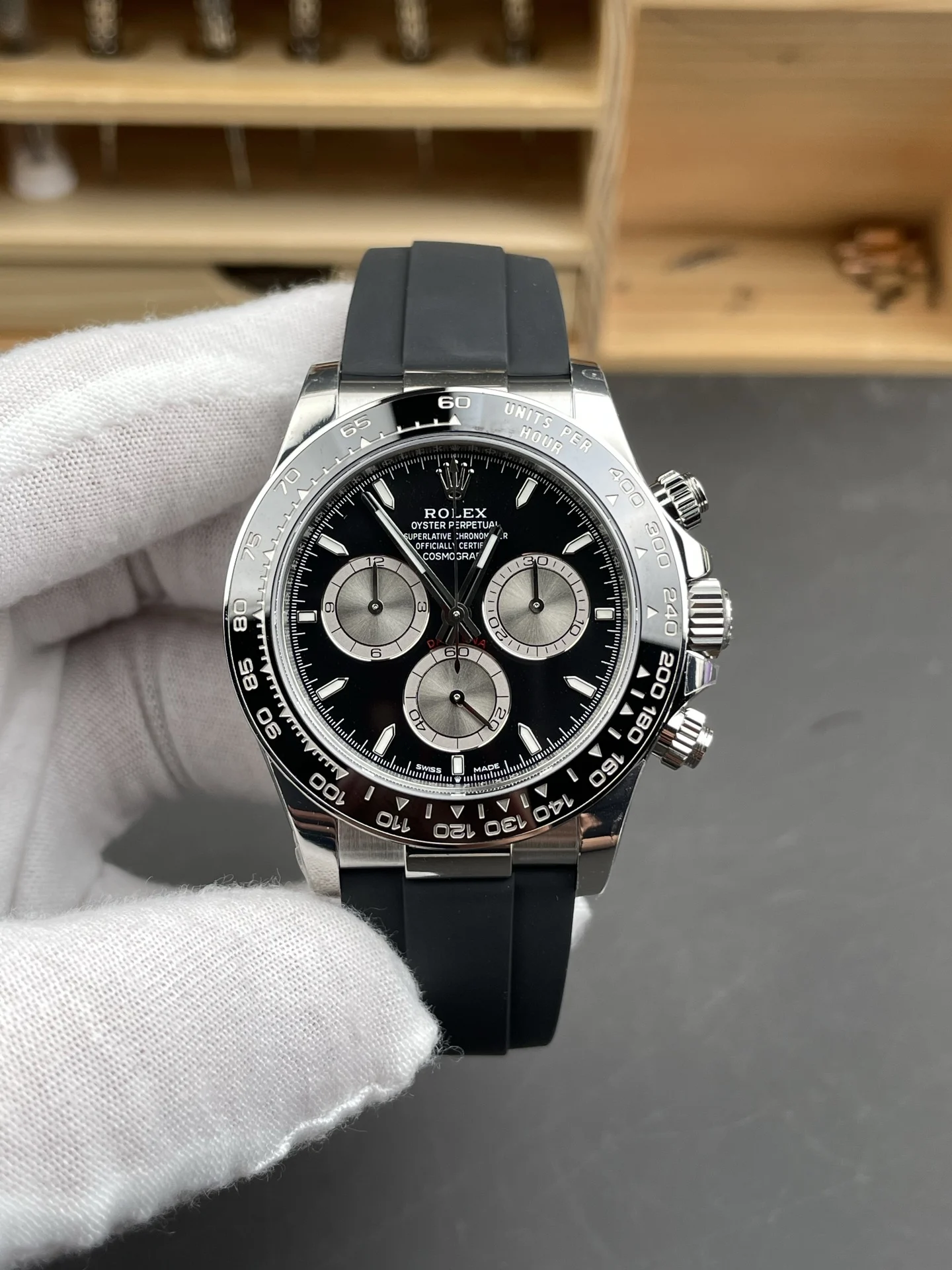 Rolex Daytona Le Mans 40mm — photographed off the sweep