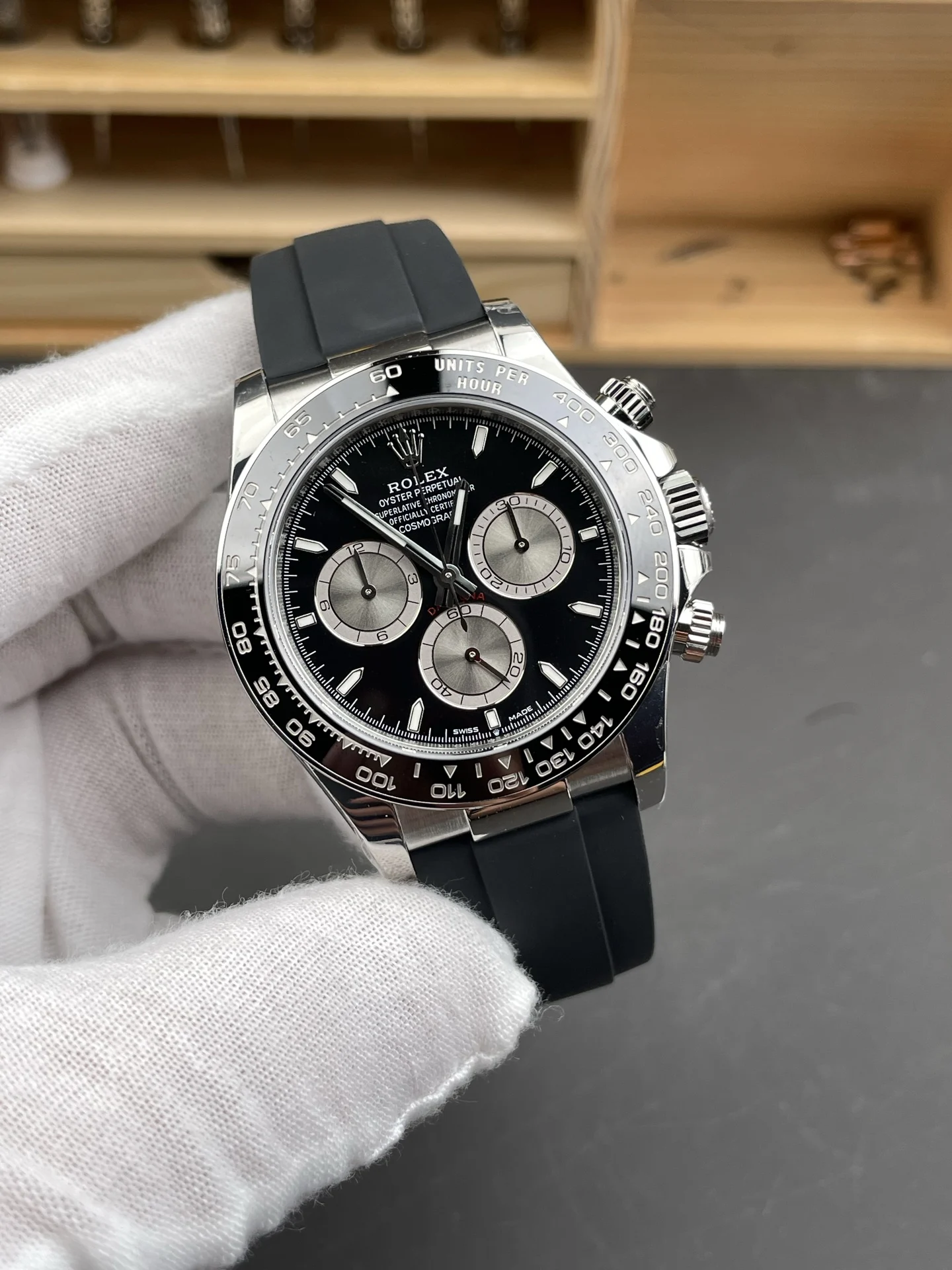 Rolex Daytona Le Mans 40mm — photographed off the sweep