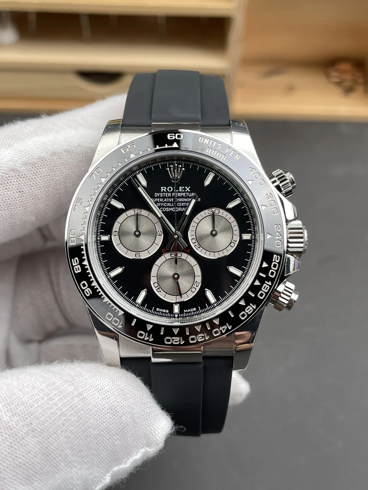 Rolex Daytona Le Mans 40mm — photographed off the sweep
