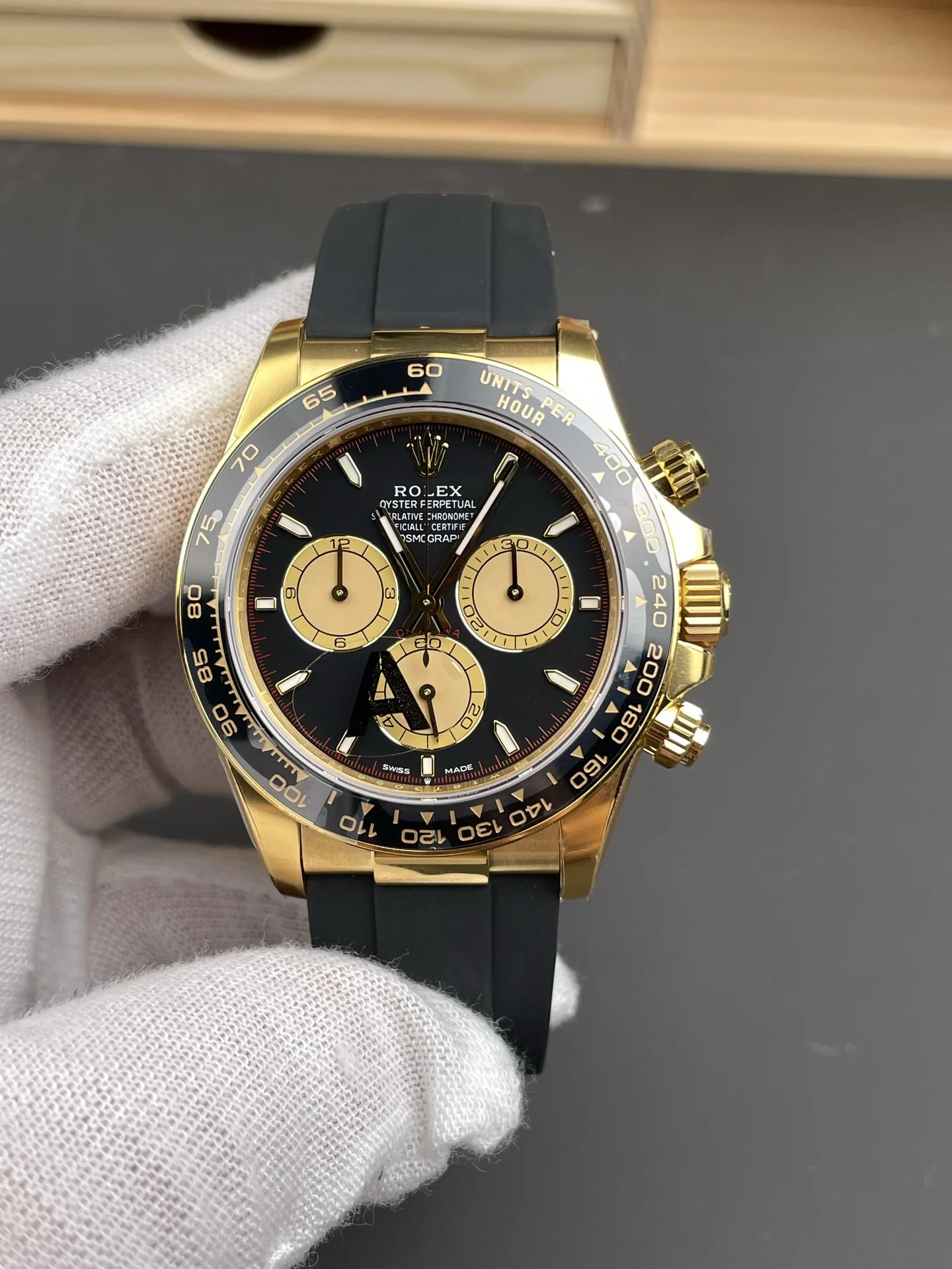 Rolex Daytona Little Monster 40mm — photographed off the sweep
