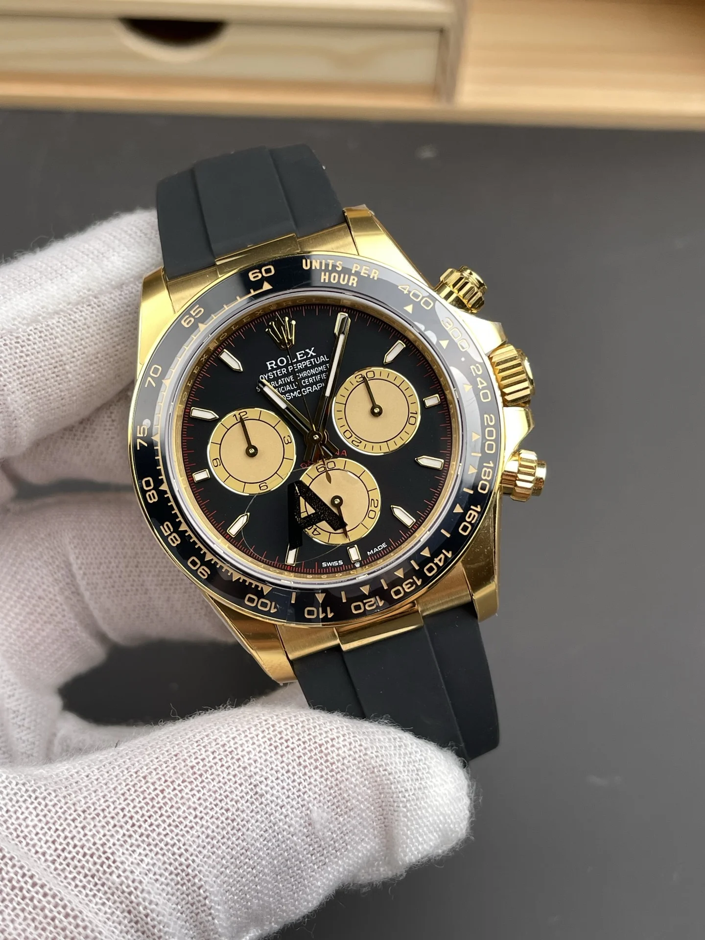 Rolex Daytona Little Monster 40mm — photographed off the sweep
