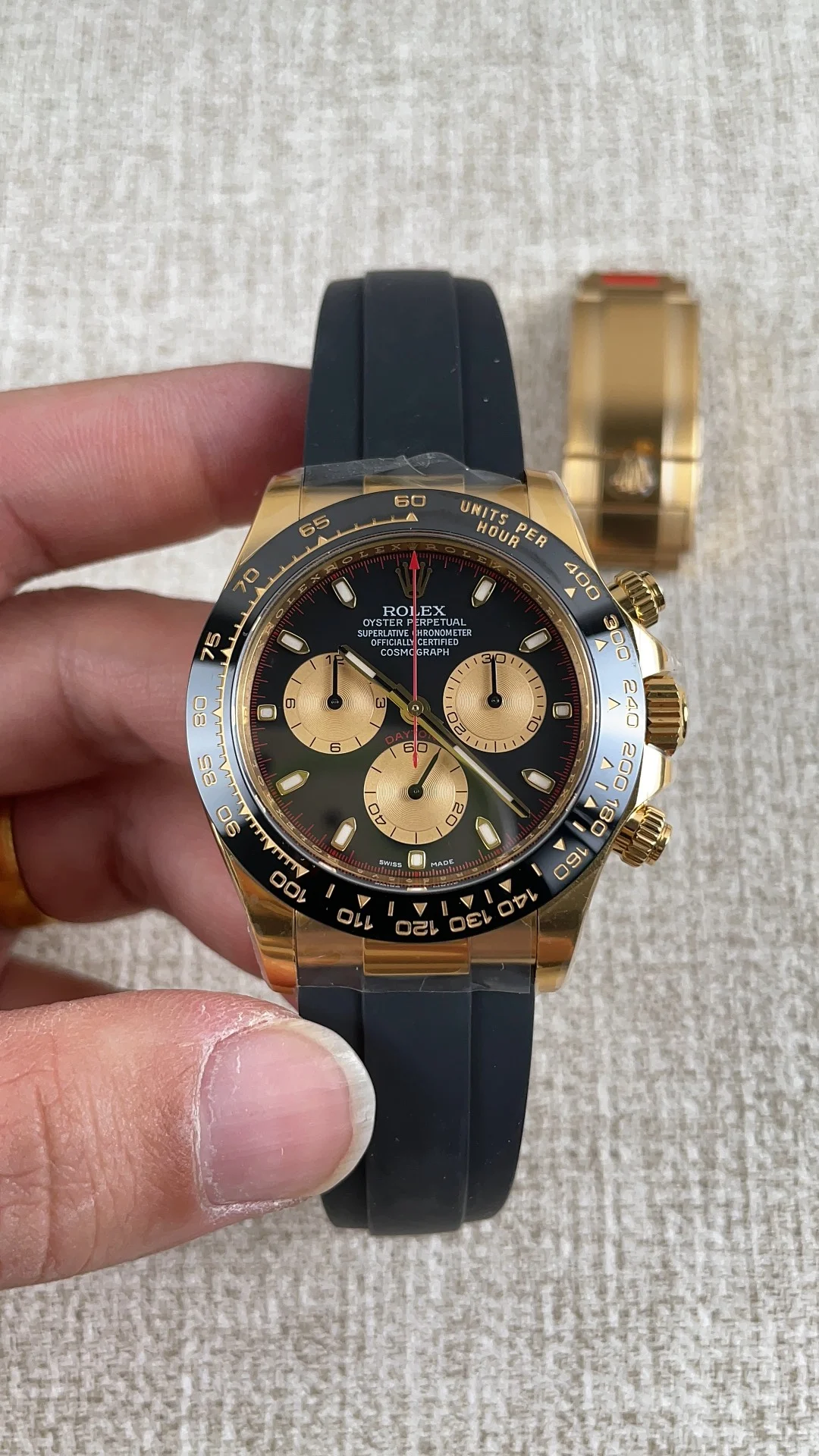 Rolex Daytona Little Monster — photographed off the sweep