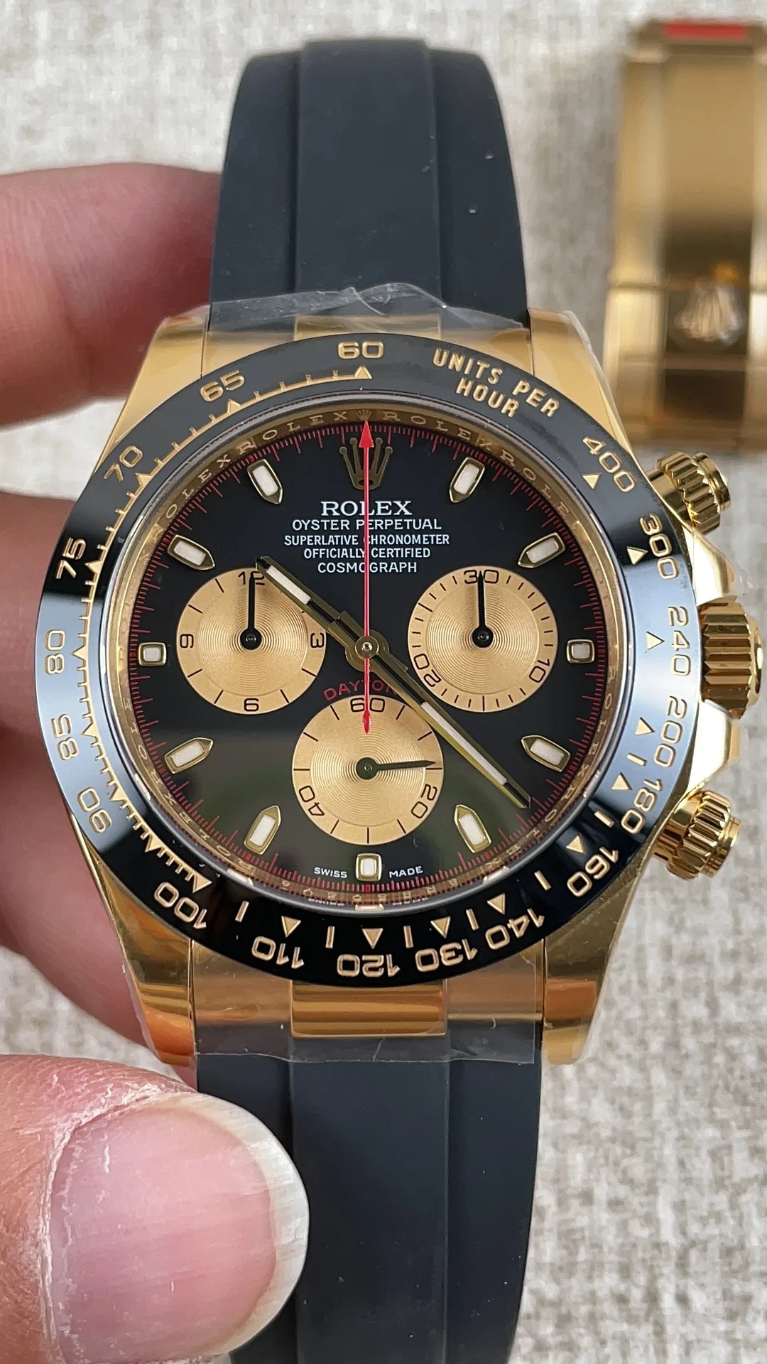 Rolex Daytona Little Monster — photographed off the sweep
