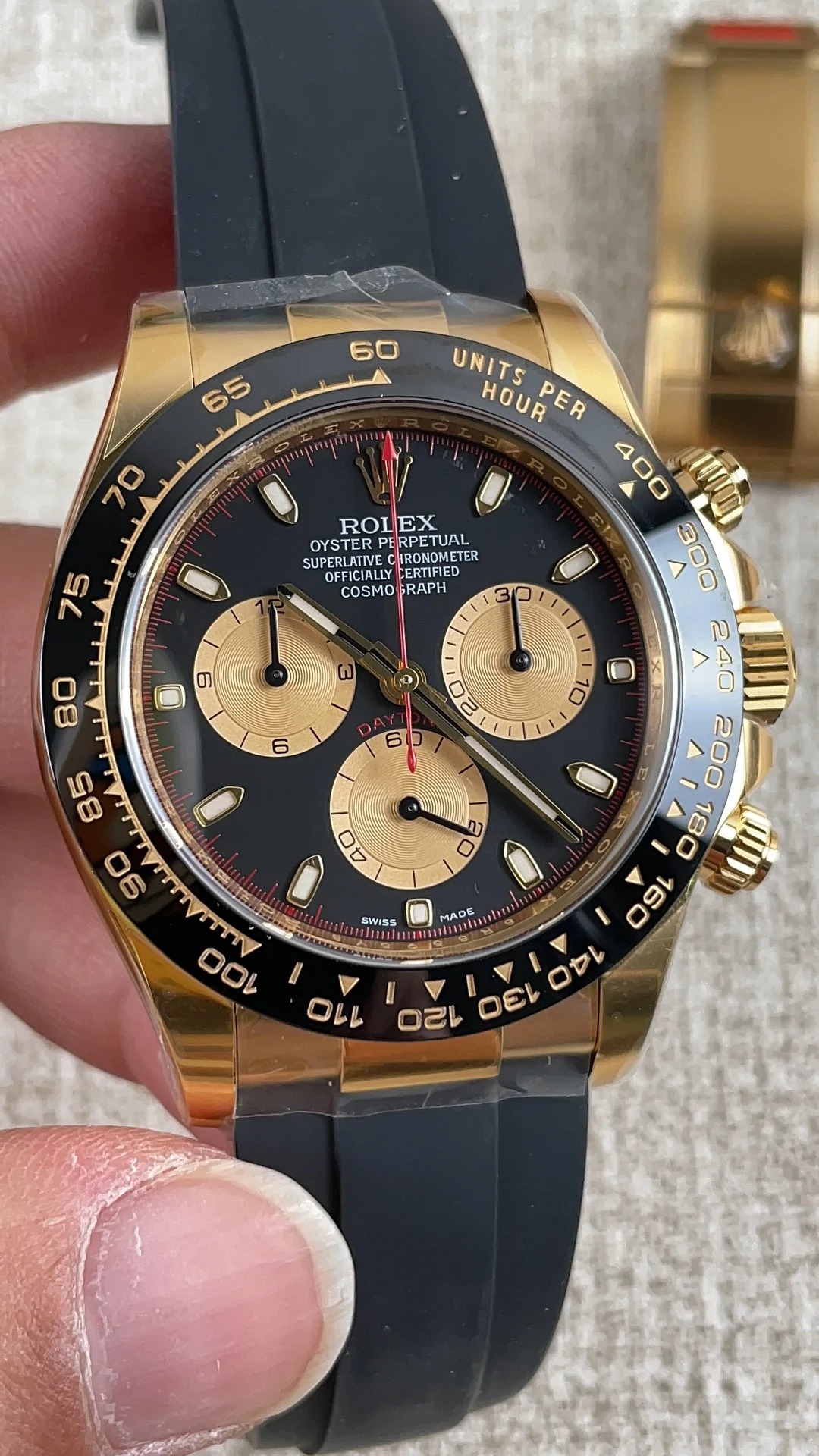 Rolex Daytona Little Monster — photographed off the sweep