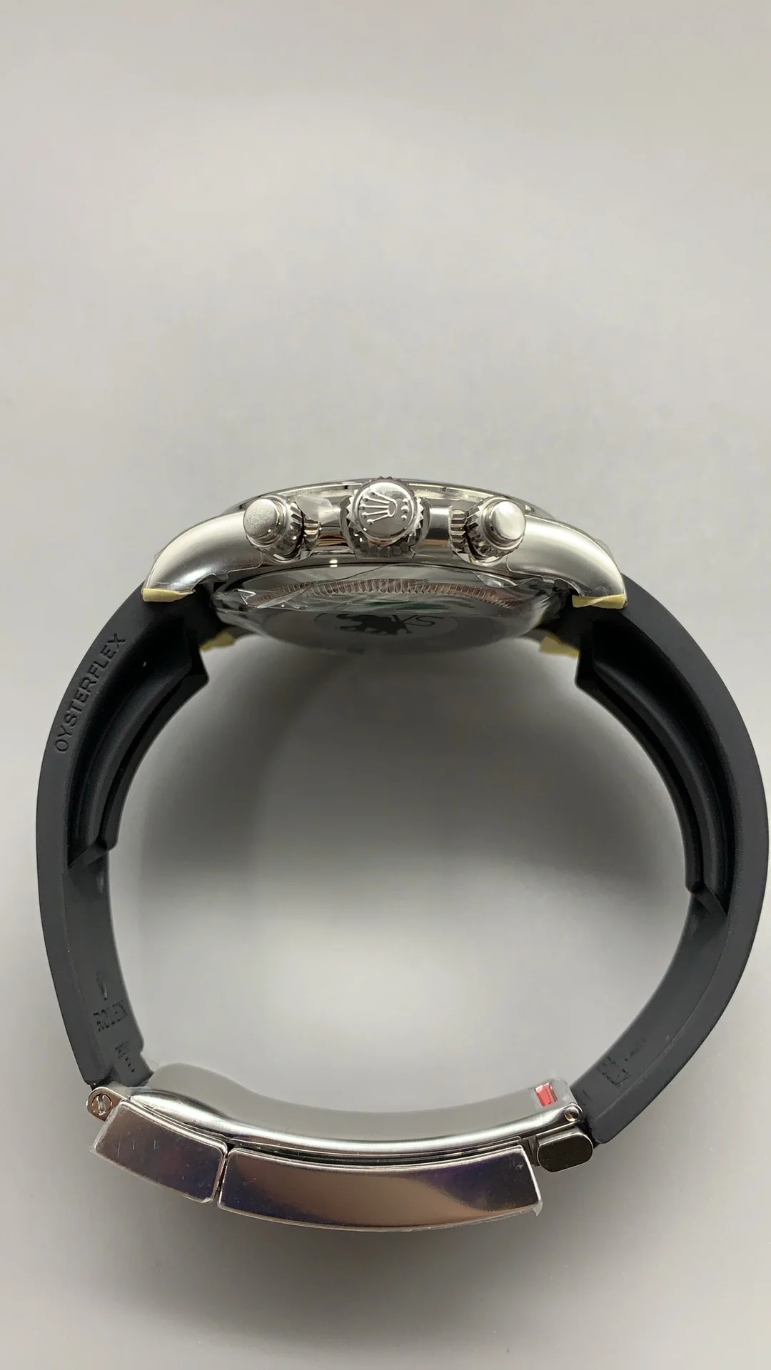 Rolex Daytona Meteorite Grey Dial — photographed off the sweep
