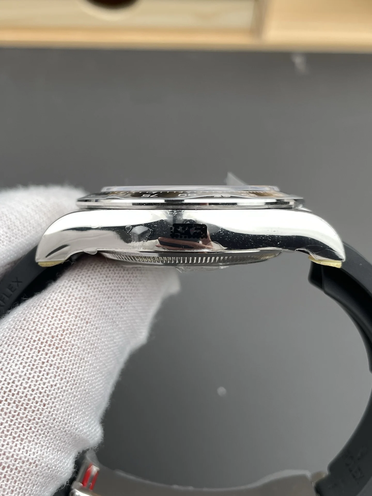 Rolex Daytona Meteorite Grey Dial 40mm — photographed off the sweep