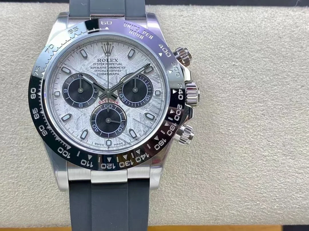 Rolex Daytona Meteorite Steel — photographed off the sweep