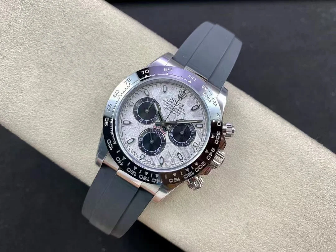Rolex Daytona Meteorite Steel — photographed off the sweep