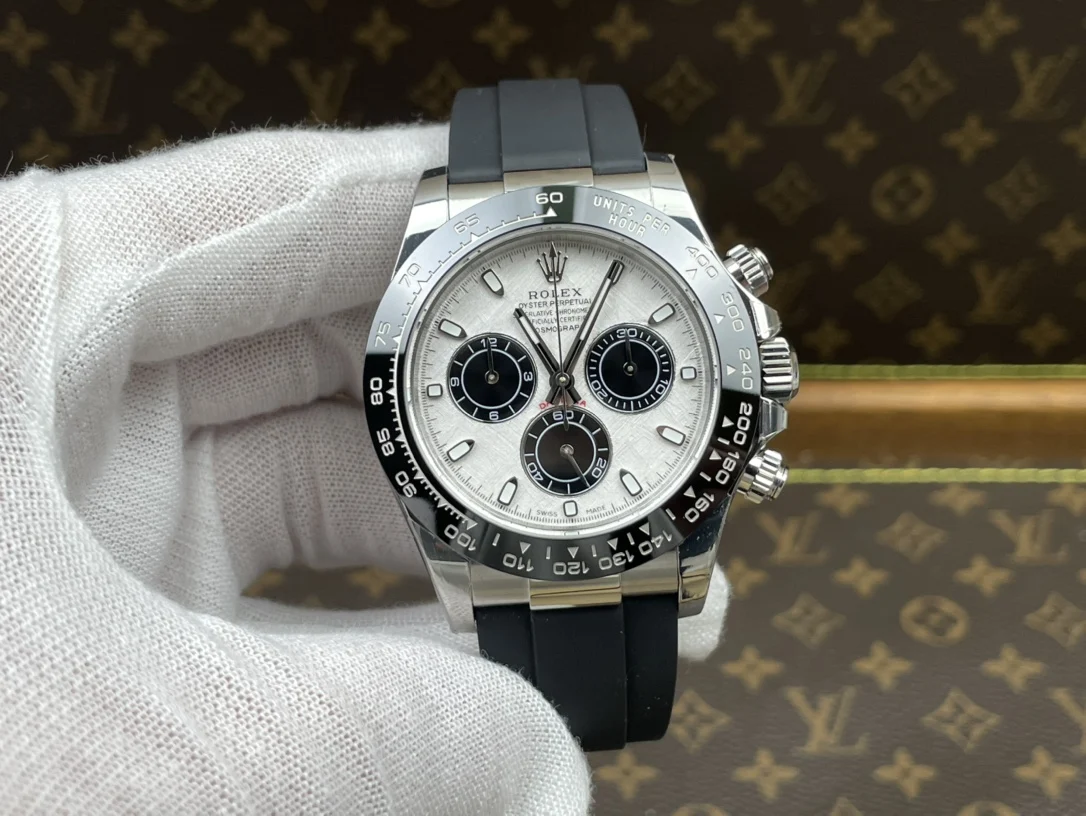 Rolex Daytona Meteorite — photographed off the sweep
