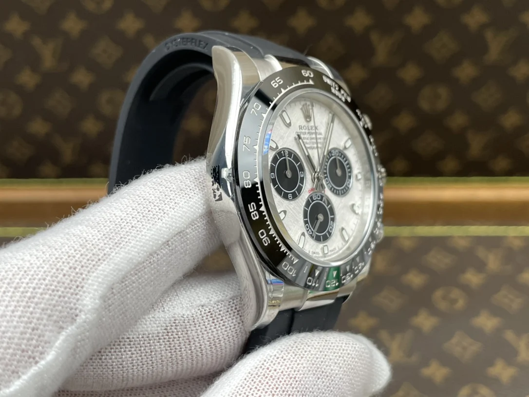 Rolex Daytona Meteorite — photographed off the sweep