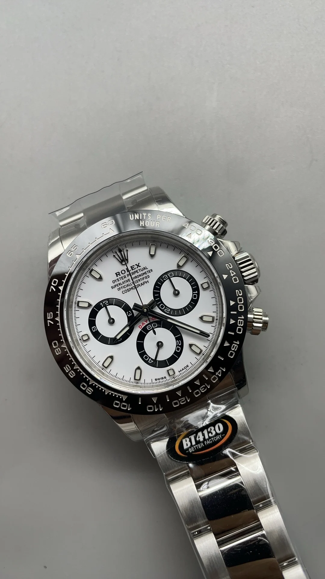 Rolex Daytona Panda 116500 β photographed off the sweep