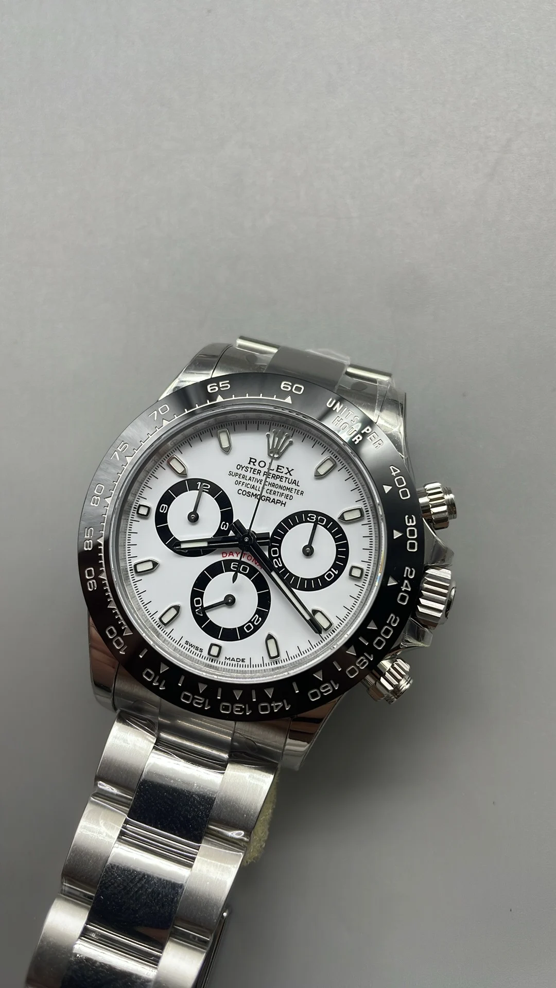 Rolex Daytona Panda 116500 — photographed off the sweep