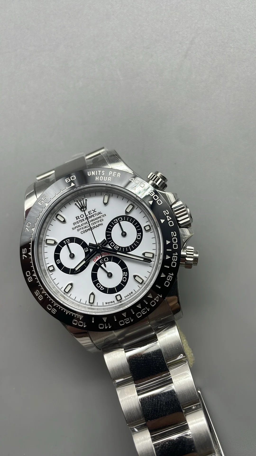 Rolex Daytona Panda 116500 — photographed off the sweep