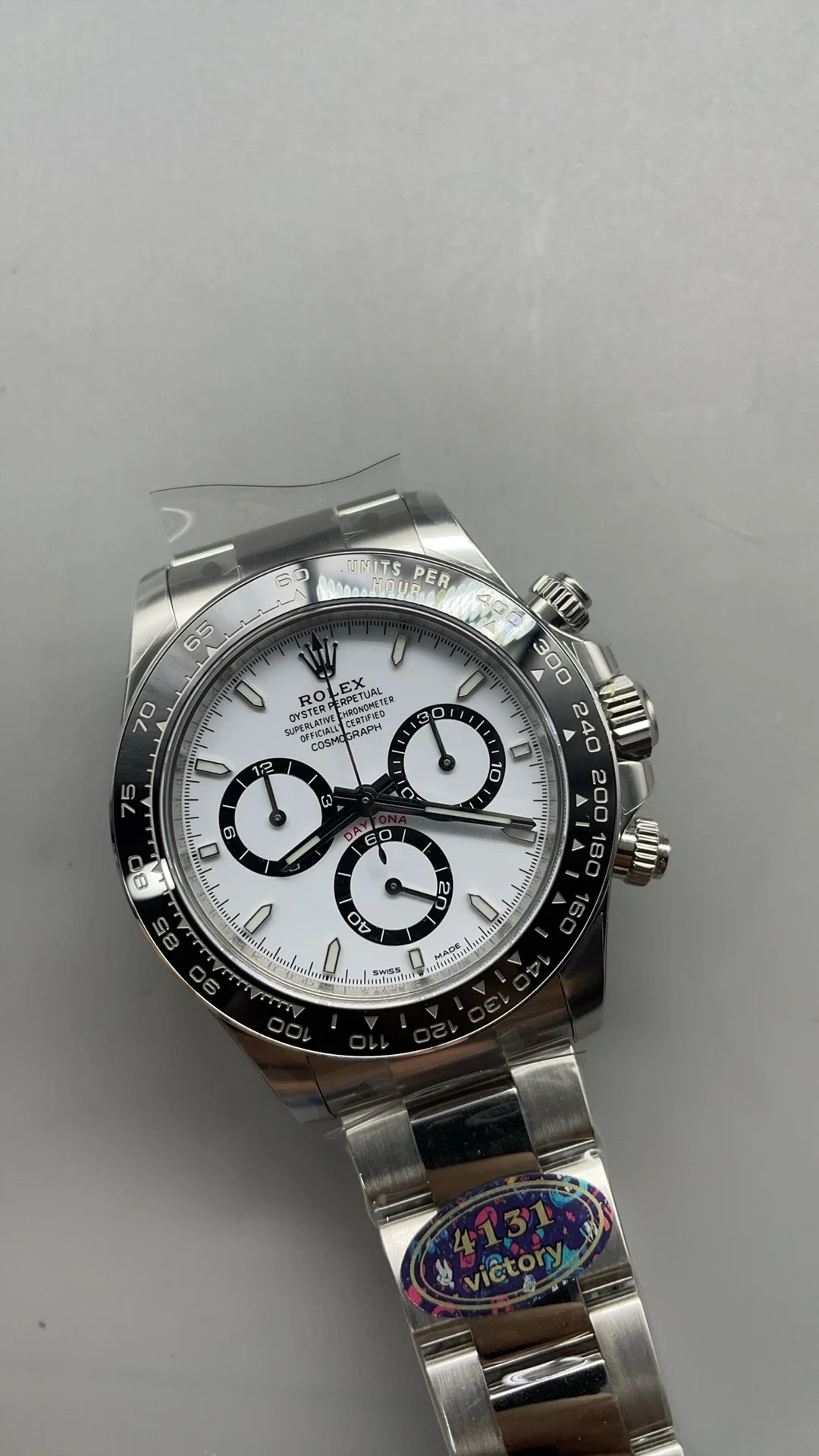 Rolex Daytona Panda 126500 — photographed off the sweep
