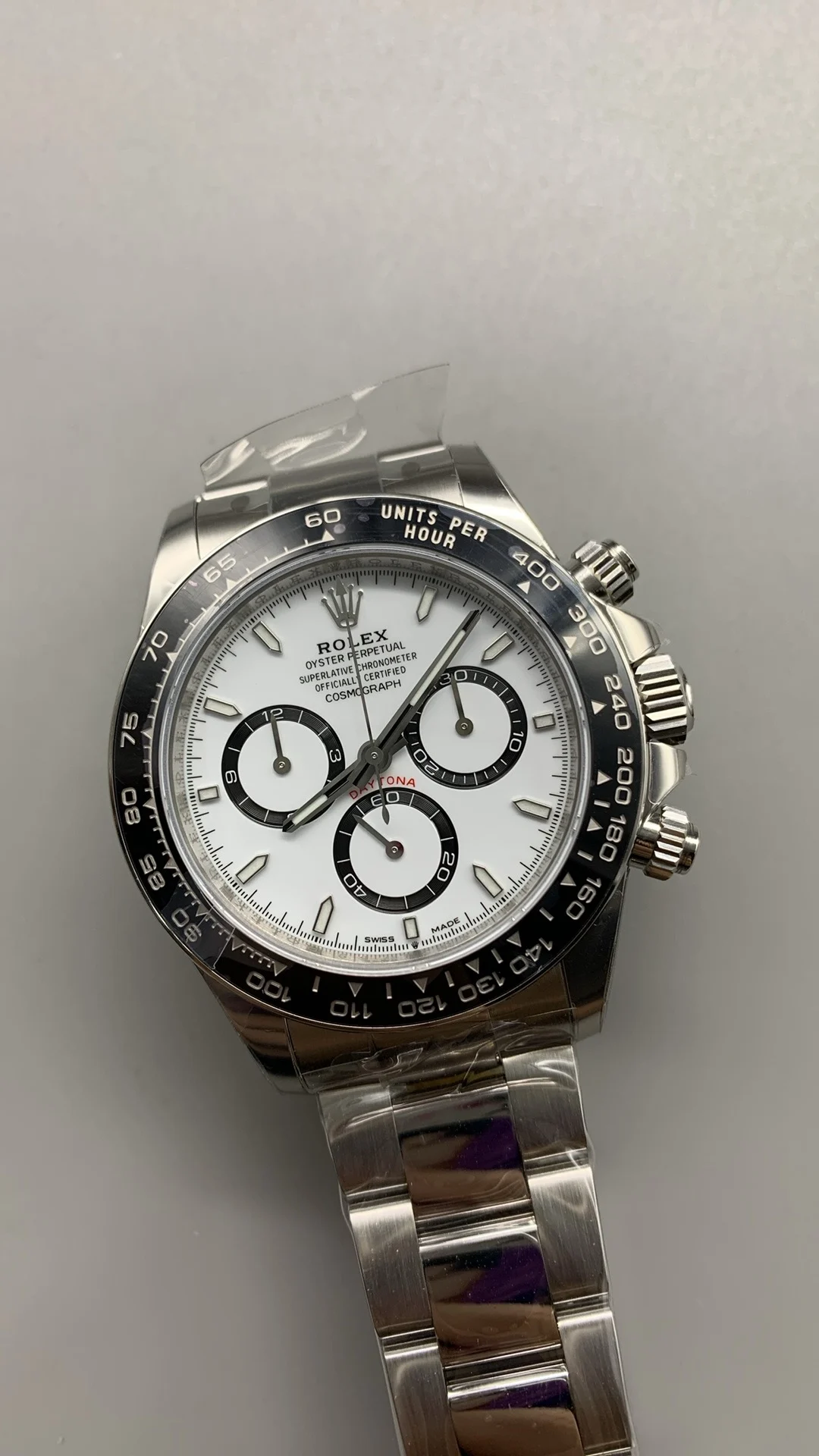 Rolex Daytona Panda 126500 — photographed off the sweep