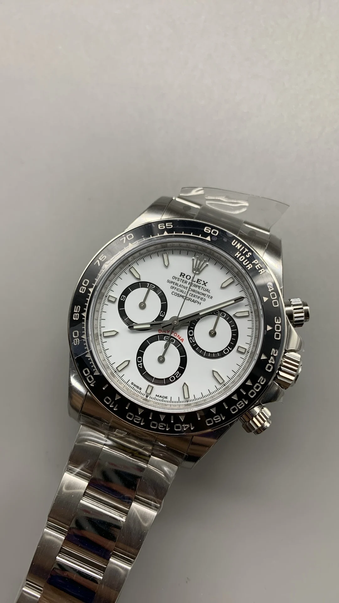 Rolex Daytona Panda 126500 — photographed off the sweep