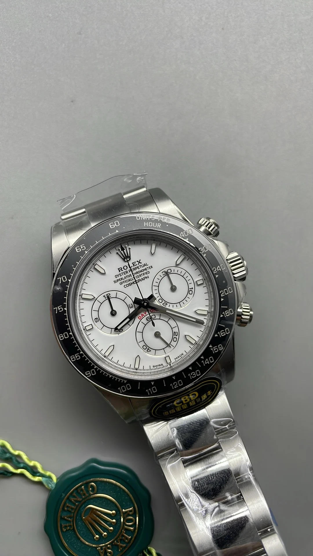 Rolex Daytona Panda — photographed off the sweep