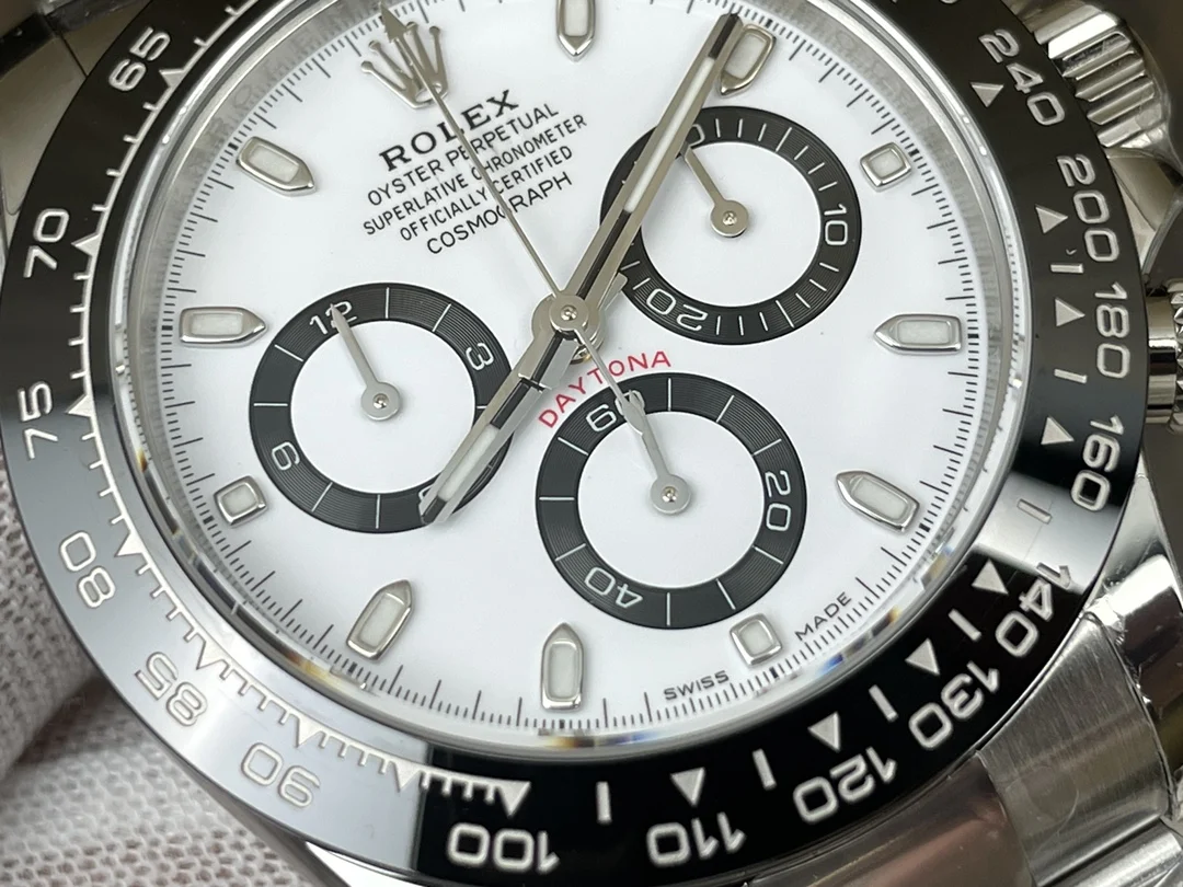 Rolex Daytona Panda — photographed off the sweep
