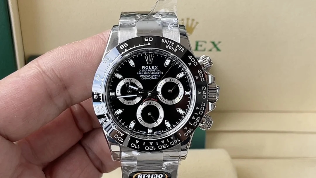 Rolex Daytona Platinum Black Dial 116500 40mm