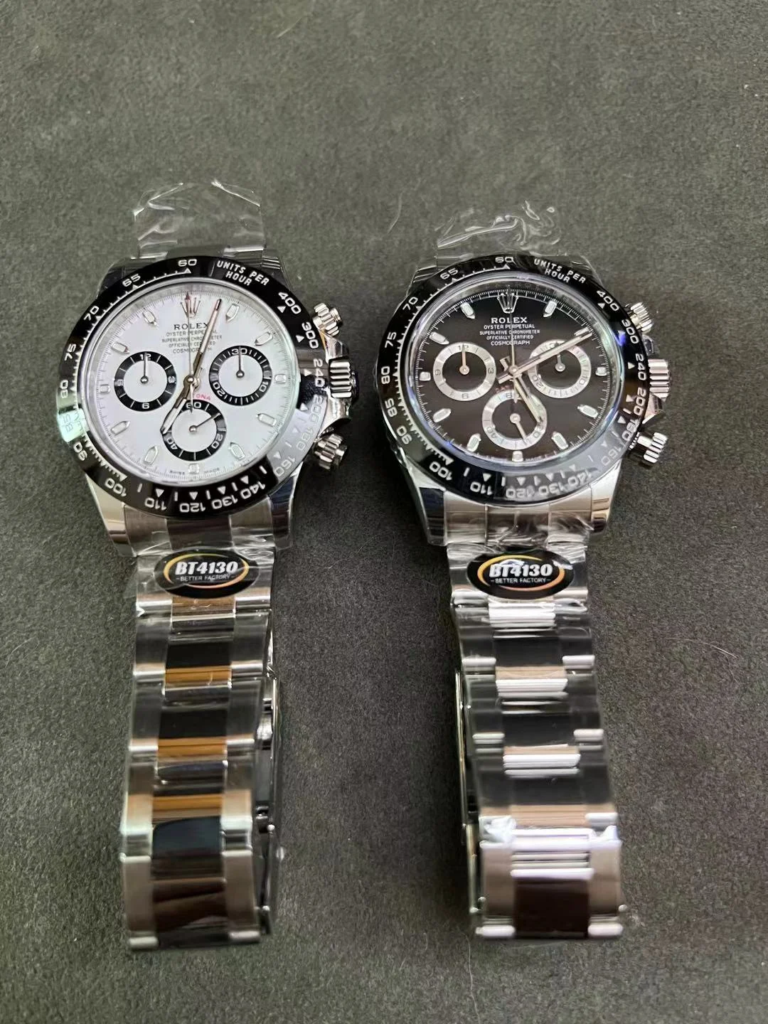 Rolex Daytona Platinum Black Dial 116500 40mm — photographed off the sweep